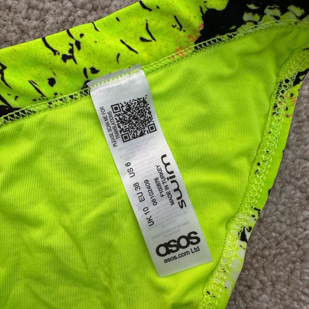 ASOS Neon bikini set - Picture 4 of 17